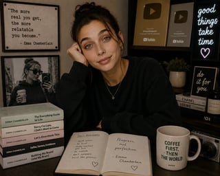 Emma Chamberlain — Redefined YouTube authenticity, founded Chamberlain Coffee