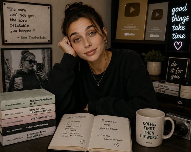 Emma Chamberlain — Redefined YouTube authenticity, founded Chamberlain Coffee