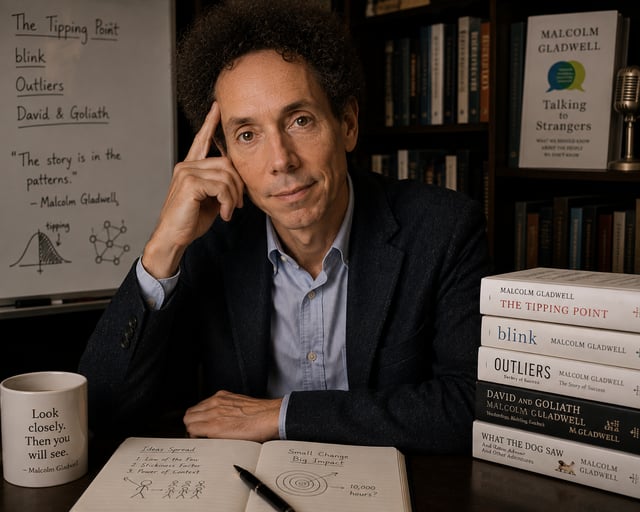 Malcolm Gladwell — Wrote Outliers, The Tipping Point and Blink