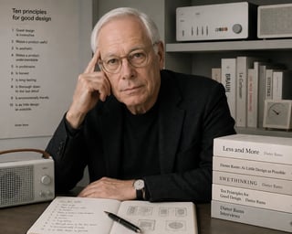 Dieter Rams — Braun's design chief, wrote the 10 principles of good design