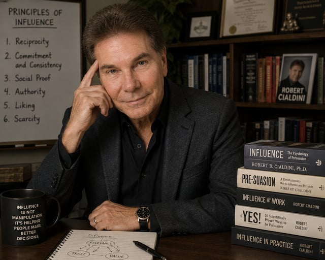 Robert Cialdini — Wrote Influence, defined the 6 principles of persuasion