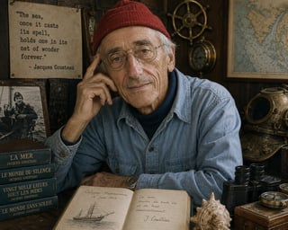 Jacques Cousteau — Co-invented the Aqua-Lung, brought the ocean to TV