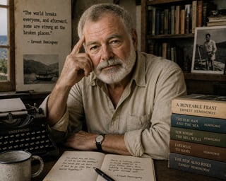 Ernest Hemingway — Nobel laureate, wrote The Old Man and the Sea