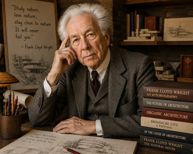 Frank Lloyd Wright — Designed Fallingwater and the Guggenheim