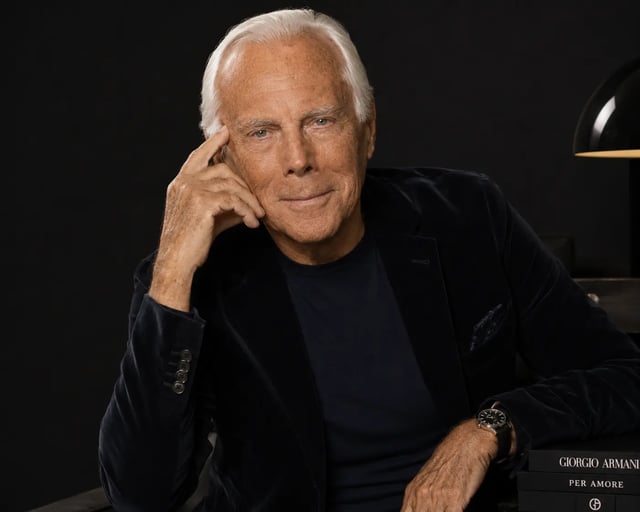 Giorgio Armani — Founded Armani, redefined modern tailoring